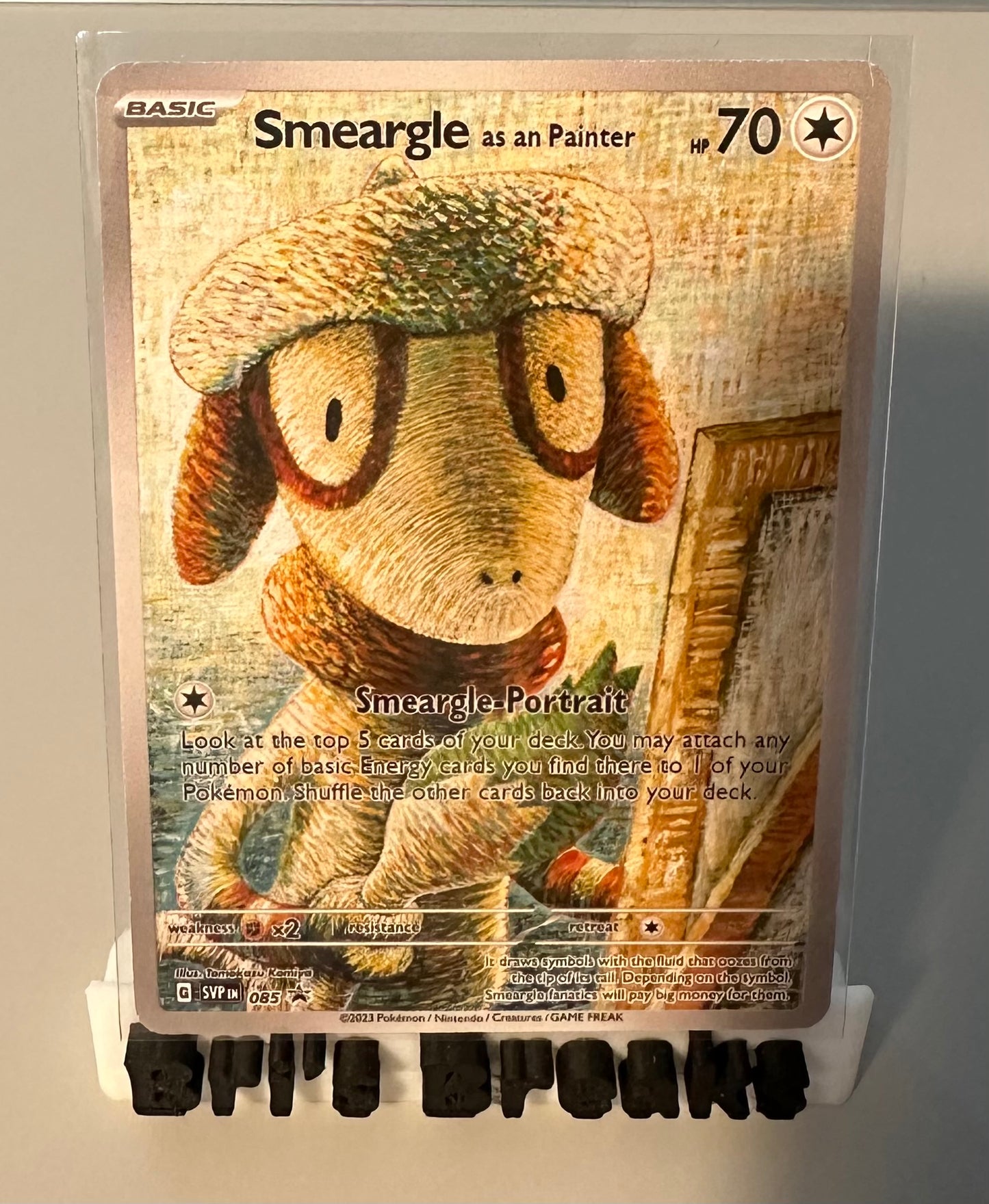 ARTIST SERIES FAN ART CARD - Painter Smeargle