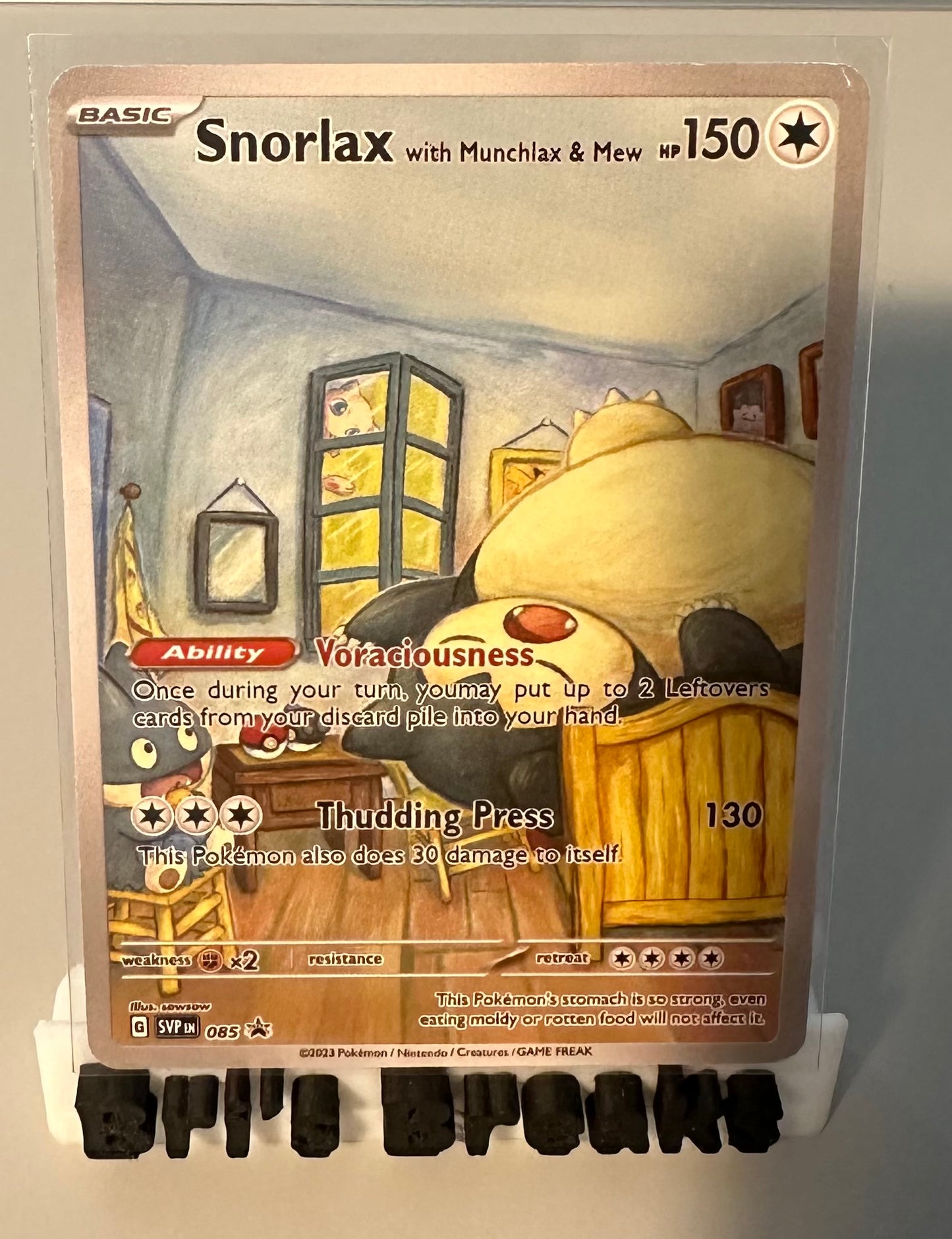 ARTIST SERIES FAN ART CARD - Snorlax Munchlax & Mew