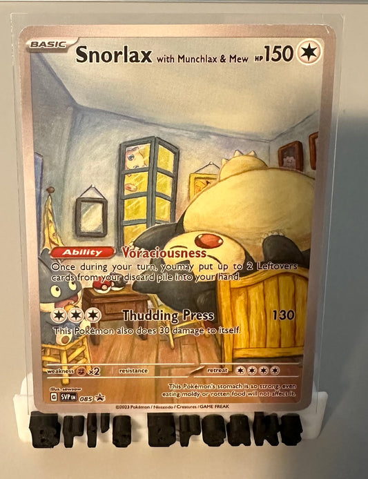 ARTIST SERIES FAN ART CARD - Snorlax Munchlax & Mew