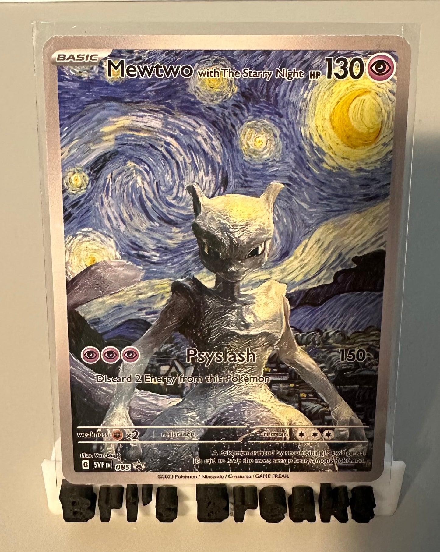 ARTIST SERIES FAN ART CARD - Mewtwo Starry